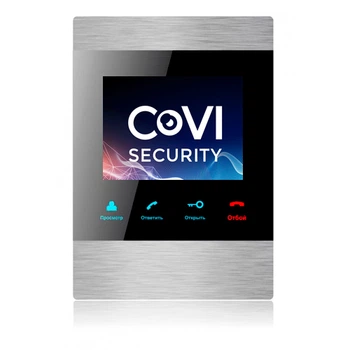 Видеодомофон CoVi Security HD-06M-S CoVi Security Черный+ Серебро
