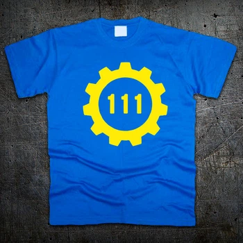 Футболка Fruit of the Loom Убежище 111 Фаллаут Fallout 4 Синий 152 см (2191980)
