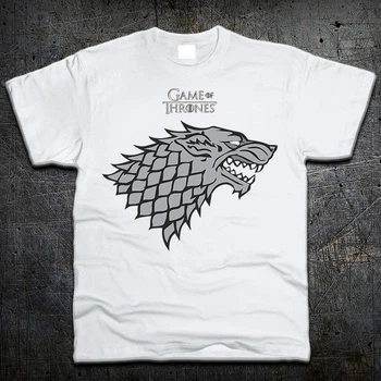 Футболка Fruit of the Loom Будинок Старк Гра Престолів House Stark Game of Thrones Білий 128 см (193142)