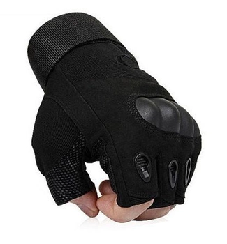 Тактичні безпалі рукавички (велоперчатки, мотоперчатки) Oakley Black Розмір M
