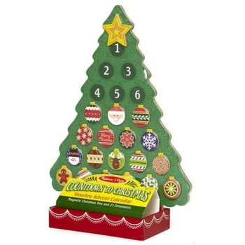 Игровой набор Melissa&Doug Новогодний деревянный магнитный календарь (MD13571)