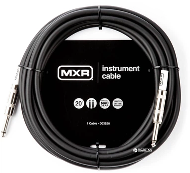 Інструментальний кабель Dunlop DCIS20 MXR Standard 6 м Black