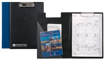 Папка-планшет Axent с металлическим клипом А4 винил черная (2513-01-A)