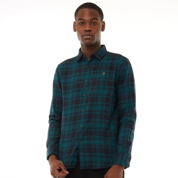 Рубашка Farah Vintage Eader Casual Shirt Dark Teal Dark Teal, XS (40) (10399993)