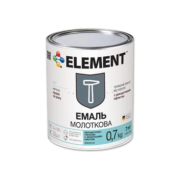 Молотковая эмаль "ELEMENT" 0.7 кг Темно-коричневый
