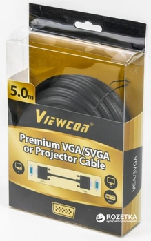 Кабель Viewcon VGA - VGA 5 м (VC-VGA-015-5m)