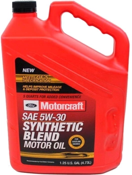 Моторное масло Ford Motorcraft Synthetic Blend Motor Oil 5W-30 4.73 л (XO5W305Q3SP)