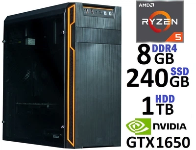 Компьютер Игровой Ryzen 5 1600 GTX1650 V2