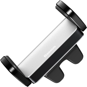 Автодержатель для телефона Baseus Steel Cannon Air Outlet Car Mount Silver (SUGP-0S)