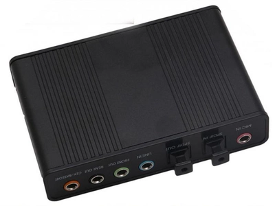 Внешняя звуковая карта Digital USB 5.1 S/PDIF Черный (0905-020-02)