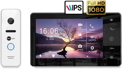 Комплект видеодомофона NeoLight NeoKit HD+ B White