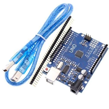 Arduino Uno R3 ATmega328P-AU USB AVR CH340G плата + USB кабель
