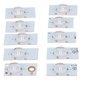 10x LED сегмент 3В для планки лампы подсветки ЖК телевизора