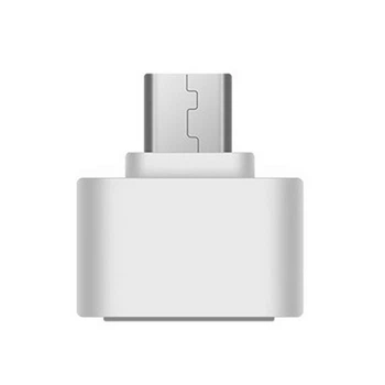 Мини переходник OTG Alitek USB 2.0 - Micro USB White (48304)