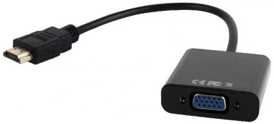 Przejściówka Cablexpert HDMI na VGA i audio 0,15 m (A-HDMI-VGA-03)