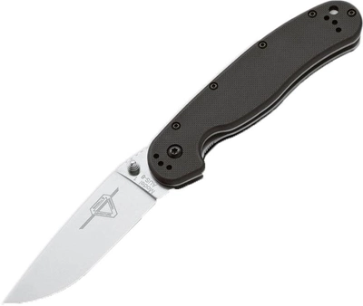 Карманный нож Ontario RAT I Folder гладкая РК сатин Черный (O8848)