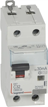 Дифавтомат 2-п Legrand C 32 6 kA 30m DX³ AC-32/0,03А (411005