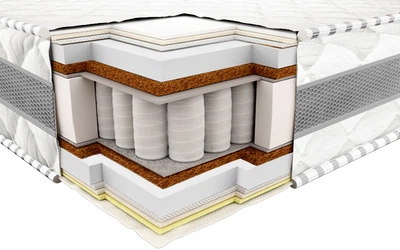 Ортопедический матрас Neolux 3Д Престиж Кокос XXL (Pocket Spring) 80х200