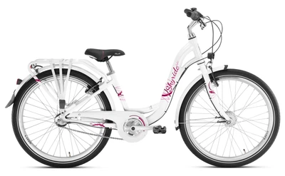 Детский Велосипед 2-х Колесный 24'' (от 8 до 12 лет) PUKY SKYRIDE Light 24-3 Рост 130 - 160 см Алюминиевый Белый