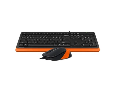 Комплект (клавіатура + миша) A4Tech Fstyler F1010 Black / Orange