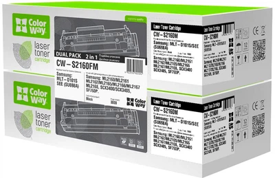 Картридж ColorWay для Samsung (MLT-D101S/SEE) ML-2160/2165W/SCX-3400 Dual Pack (CW-S2160FM)