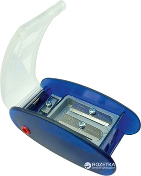 Точилка KUM Automatic Long Point з контейнером 4 отвори Синя (AS2M)