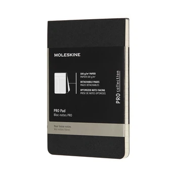 Блокнот Moleskine PRO Pad карманный (9x14 см) 96 страниц в линию Черный (8058647620909)