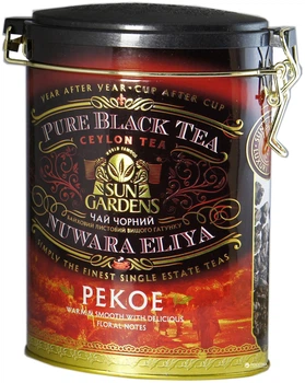 Чай чорний розсипний Sun Gardens Pekoe 100 г жерстяна банка (4820082707262)