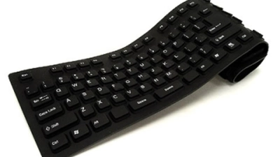 Силиконовая USB - клавиатура черная Respect (89)