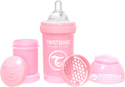 Пляшка для годування антиколькова Twistshake із силіконовою соскою 180 мл (7350083122490)