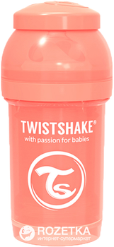 Пляшка для годування антиколькова Twistshake із силіконовою соскою 180 мл (7350083123121)