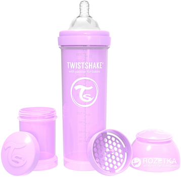 Пляшка для годування антиколькова Twistshake із силіконовою соскою 330 мл (7350083122643)