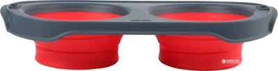 Складна миска для годування для собак Dexas Collapsible Pet Feede 600 мл Червона (dx30655)