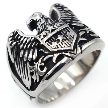 Кільце KOORA з великим літаючим орлом 00380