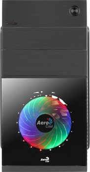 Корпус AEROCOOL Cosmo CS-105 Black Mini Tower + БП VX PLUS 350