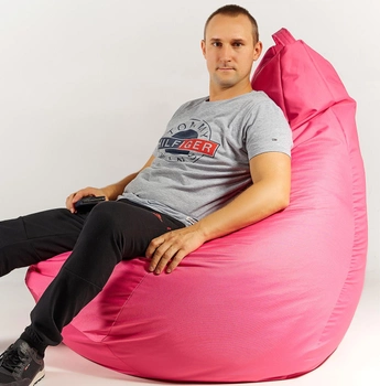 Крісло мішок груша 150х100 см Рожевий