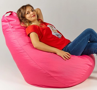 Кресло мешок груша 120х85см Розовый