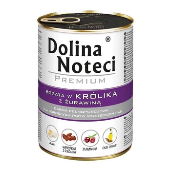 Консерва для собак Dolina Noteci Premium Кролик с клюквой 500г
