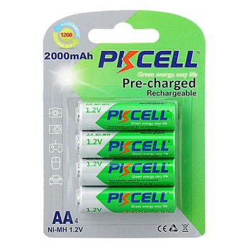 Аккумулятор AA NiMH 2000 мАч PKCELL 1.2 В 4 шт в блистере