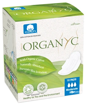 Прокладки дневные Corman Organyc Wings Moderate flow 10 шт (8016867009942)
