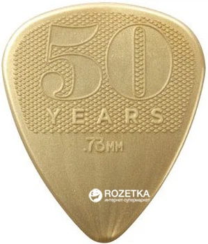 Медиаторы Dunlop 442P.73 50th Anniversary Gold Nylon Player's Pack 0.73 мм 12 шт.