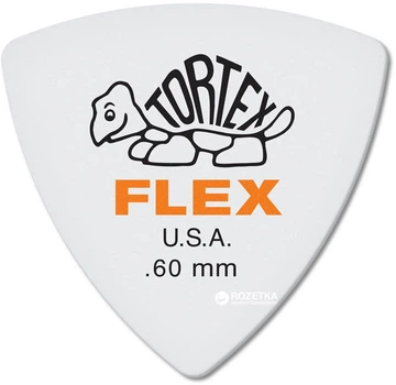Медіатори Dunlop 456P.60 Tortex Flex Triangle Player's Pack 0.6 мм 6 шт.