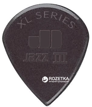 Медиаторы Dunlop 47PXLS Nylon Jazz III XL Black Stiffo Nylon Player's Pack 1.38 мм 6 шт.