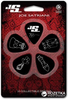 Медиаторы Planet Waves PW1CBK6-10JS Joe Satriani Heavy 10 шт.