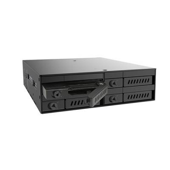 Бэкплейн Chieftec 1x5.25"/4x2.5" Hot-Swap Metal (CMR-425)