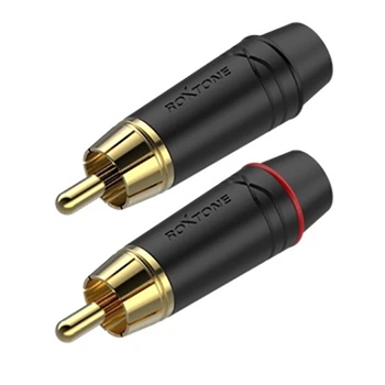 Разъем Roxtone RF2P-BG RCA male (папа)