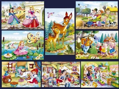 Пазлы Castorland Набор Сказки, 80 элементов 16 шт. в упаковке puzzle (A-08514-B)