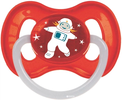 Пустушка латексна кругла Canpol babies Space 6-18 місяців (23/222_red_new)