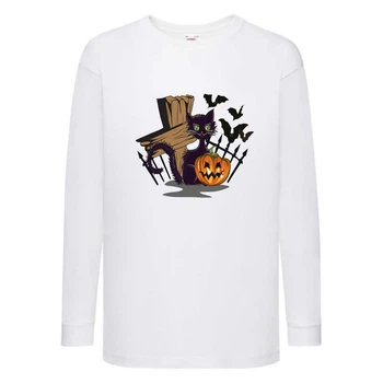 Лонгслив реглан Хелловин 0010 (Halloween) белый (HAL wh 0010) 116 см