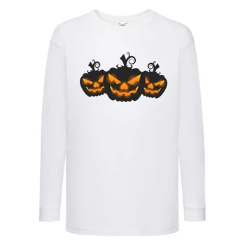 Лонгслив реглан Хелловин 0002 (Halloween) белый (HAL wh 0002) 140 см